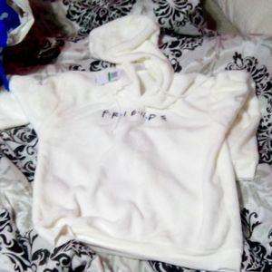 Hybrid apparel brand size large white woobie